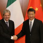 Italian Prime Minister Paolo Gentiloni and Chinese President Xi Jinping meet in Beijing